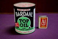 BARDAHL Top Oil One Pint Oil Can Unopened