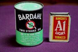 BARDAHL Two Stroke 4 fl oz Oil Tin. Unopened.