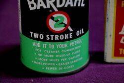 BARDAHL Two Stroke 4 fl oz Oil Tin Unopened