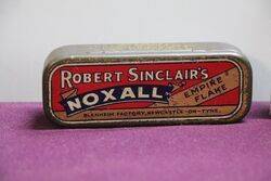 COL Robert Sinclairand39s Noxall Tobacco Tin 