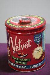 COL Velvet Pipe and Cigarettes Tin 