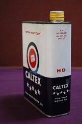 Caltex Five Star Motor Oil Tin