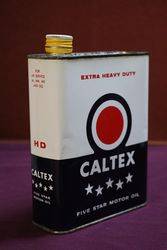 Caltex Five Star Motor Oil Tin