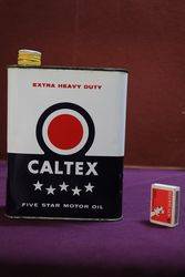 Caltex Five Star Motor Oil Tin