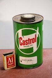 Castrol "Z" Shookol Motor Oil One Quart Can.