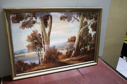 Classic Australian Landscape Painted in Oil, Signed Davis. #