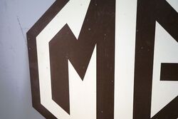 Classic C20th MG Cars Screen Printed Tin Sign 