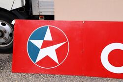 Classic Caltex 2 Piece Aluminium Advertising Sign 