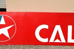 Classic Caltex 2 Piece Aluminium Advertising Sign 