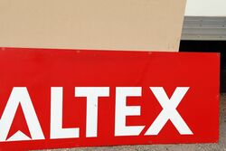 Classic Caltex 2 Piece Aluminium Advertising Sign 