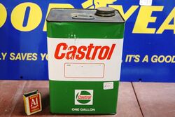 Classic Castrol "L" Motor Oil 1gal Tin.