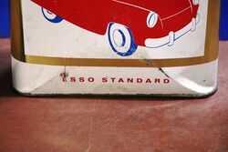 Classic Esso Extra Motor Oil Tin Pictorial Oil Drip Figures