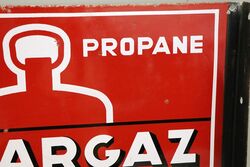 Classic French Antargaz Enamel Advertising Sign 