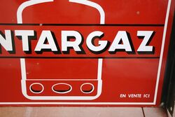 Classic French Antargaz Enamel Advertising Sign 