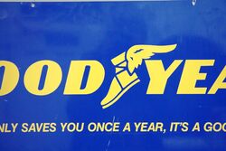 Classic GoodYear Tyres Tin Advertising Sign 