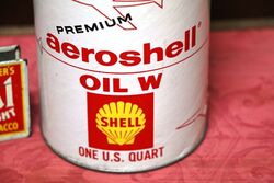 Classic Shell Aeroshell Oil W one US Quart Tin