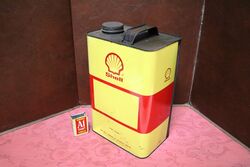 Classic Shell Motor Oil Five Litres Oil Tin