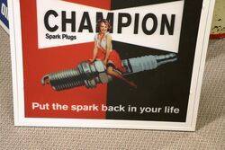 Contemporary Champion Spark Plugs Light Box 