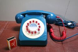 Contemporary Retro Blue House Phone, 