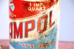 Early Ampol Chevron 1qrt Shock Absorber Oil Tin