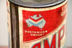 Early Ampol Chevron 1qrt Shock Absorber Oil Tin