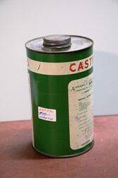 Early Castrol Wakefield One Quart Motor Oil Can