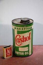 Early Castrol "Z" One Quart Motor Oil Can.