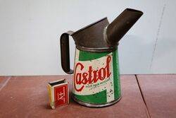 Early French Castrol  One Litre Measure Jug Pourer.