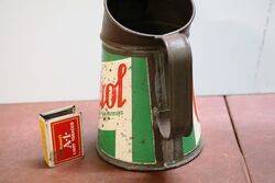 Early French Castrol  One Litre Measure Jug Pourer