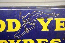 Early Good Year Tyres Rectangular Advertising Sign 