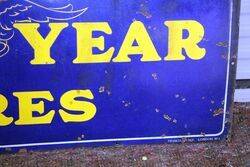 Early Good Year Tyres Rectangular Advertising Sign 