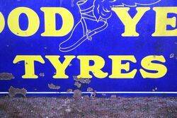 Early Good Year Tyres Rectangular Advertising Sign 