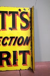 Early Prattand39s Perfection Spirit Double Sided Enamel Sign 