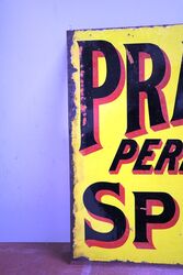 Early Prattand39s Perfection Spirit Double Sided Enamel Sign 