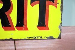 Early Prattand39s Perfection Spirit Double Sided Enamel Sign 