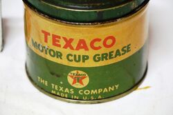 Early Texaco Motor Cup Grease 1lb Tin