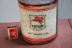 Early Vacuum Mobilgrease 5lb Grease Tin