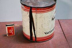 Early Vacuum Mobilgrease 5lb Grease Tin