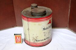 Early Vacuum Mobilgrease 5lb Grease Tin