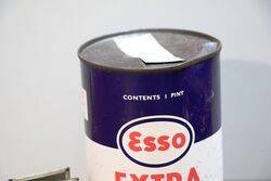 Esso Extra Motor Oil 1 pint Unopen Tin