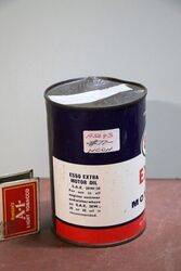 Esso Extra Motor Oil 1 pint Unopen Tin