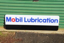 Genuine Mobil Lubrication Acrylic Strip Sign 