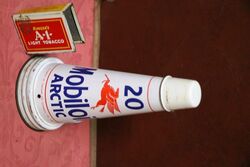 Genuine Mobiloil Arctic 20 Tin Top with Dust Cap