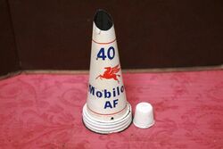 Genuine Mobiloil Arctic 20 Tin Top with Dust Cap