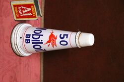 Genuine Mobiloil BB 50 Tin Top with Dust Cap.