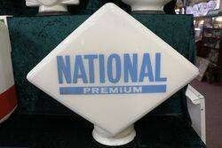 Genuine National Premium Glass Petrol Pump Globe. # 