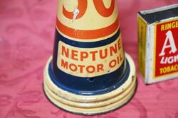 Genuine Neptune SAE 30 Motor Oil Tin Top