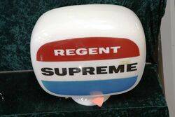 Genuine Regent Glass Petrol Pump Globe. #