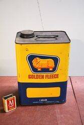 Golden Fleece Duo 1gal Motor Oil Tin.