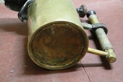 Large Antique Rope Handle Brass Blow Torch